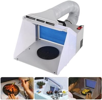 Allecto - Airbrush-cabine - Airbrush-spuitbox - Opvouwbaar en
