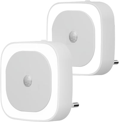 Dimbare nachtlampjes met bewegingsmelder 2 stuks indirect licht stopcontact