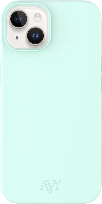 AVY Hoesje geschikt voor Apple iPhone 14 / 13 | Compatibel met MagSafe | Back Cover | Liquid Silicone | Comfortabel in de Hand | Matcha