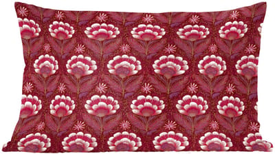 Sierkussens - Kussentjes Woonkamer - 60x40 cm - Bloemen - Waaier - Paars