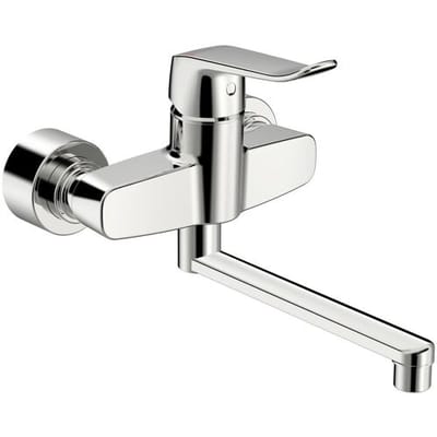 HANSACLINICA single lever basin mixer 2-hole wall mounting 01536283