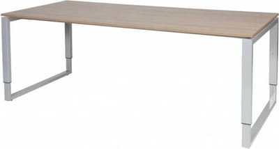 Verstelbaar Bureau - Plus 200x90 Havana Kersen - alu frame