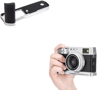 OmGoods - Dailygoody - L-vormige handgreep - Fujifilm X100VI - Verbeterd gebruiksgemak - Zilver - Aluminiumlegering - Duurzaam en robuust - Geschikt voor f