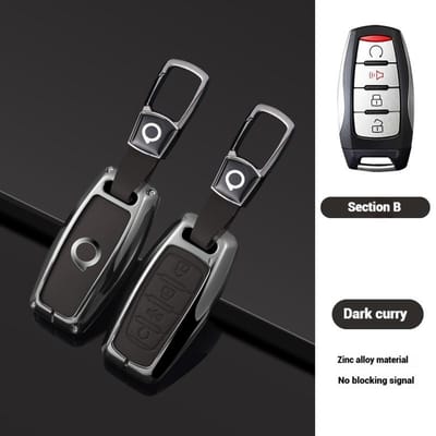 Zinklegering Leer Auto Sleutelhoesje Cover Voor Great Wall Ower Gwm P Serie Pick-up   Great Wall Poer Truck Sleutelhanger Accessoire