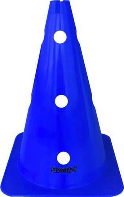 Multifunctionele afbakenkegel - pionnen - blauw - 10 stuks