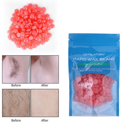 Harde Wax Bonen Hot Film Ontharingswax Kralen Lichaam Benen Haarverwijderingswax 50g Aardbei 50g strawberry blue