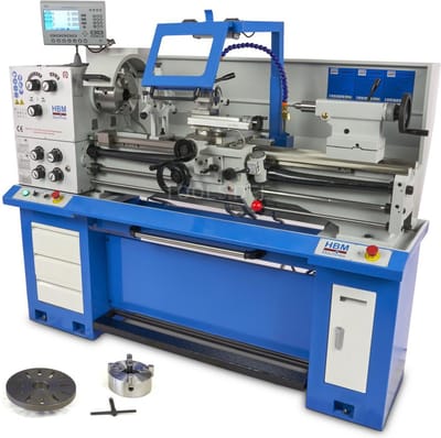 HBM metaaldraaibank 360 x 1000 DRO 400 Volt