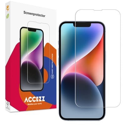 Accezz Screen Protector - Geschikt voor Apple iPhone 17e / 16e / 14 / 13 Pro / 13 - Gehard Glas Screenprotector