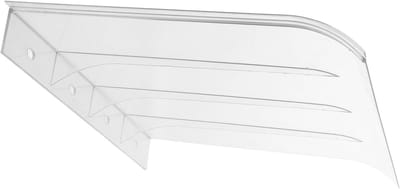 Kunststof Deurluifel - Regenkap Deur - Bescherming Buiten - Weerbestendig PC Materiaal - 41x35x5.2 cm - Transparant