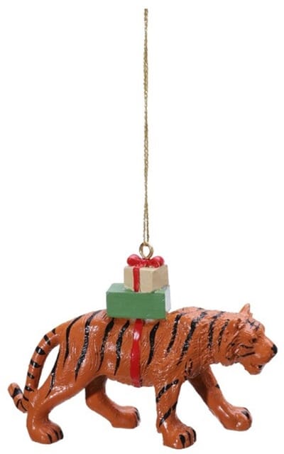 Hanger Tijger met cadeau