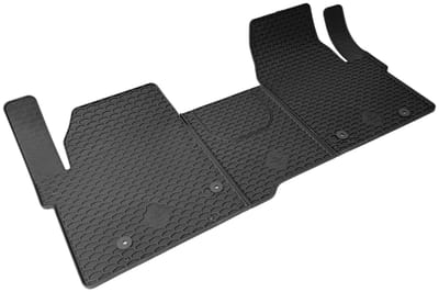 Walser DirtGuard rubberen voetmatten geschikt voor VW T7/Ford Transit Custom V710 (NXN) 2024-Vandaag