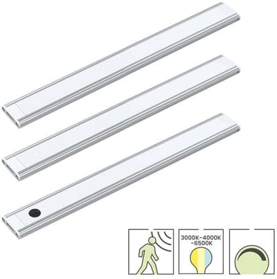 Lybardo - Kastverlichting - 3 strips 30cm - 3W dimbaar - CCT - Keukenverlichting Onderbouw LED