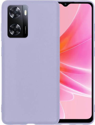 Hoesje - Geschikt voor OPPO A57 - Sterk & Shockproof - Hoes Cover - Siliconen Case - Telefoonhoesjes - Lila