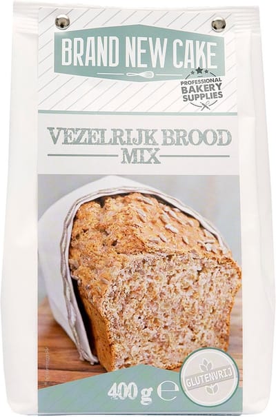 BrandNewCake® Vezelrijk Broodmix 400gr - Bakmix - Glutenvrij