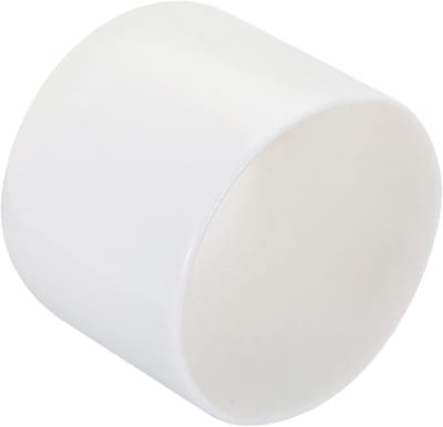 Rubber eindkappen set van 4, 40mm binnendiameter, ronde buisafdekkingen voor schroefdraadbescherming en vinyl toepassingen, wit