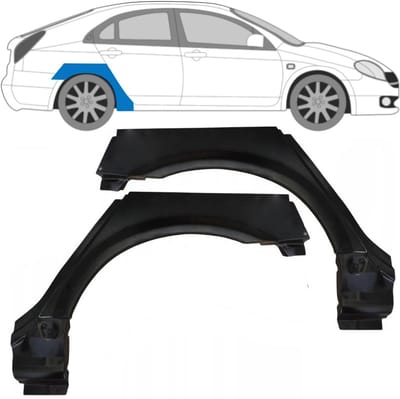 Reparatiepaneel achterspatbord voor Nissan Primera P12 2001-2007