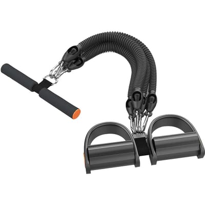 Pedaaltype Spanner Multifunctioneel Spanningsapparaat Voor Herenfitness, Rug, Buik En Buikspiertraining, Trekkoord Qiang Hua Jiao Deng black