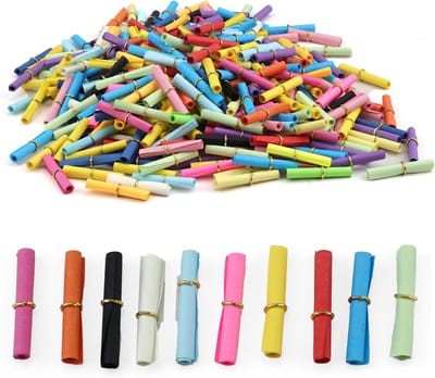 350 Stuks Tombola Capsules met Metalen Ring, Schrijfbare Berichten, Meerdere Kleuren voor Feestelijke Activiteiten en Cadeaus