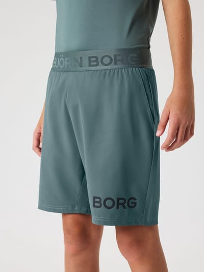 Björn Borg Sportbroek Kort Kinderen Jongens - Gerecycled Polyester - Groen - Maat 158/164