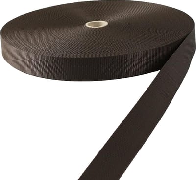 Polypropyleen Band - Webbing Band - Tassen Maken - Scheurvast Materiaal - 50 meter - Bruin