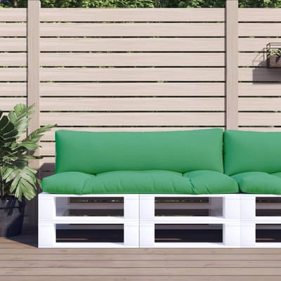 vidaXL - Palletkussens - 2 - st - stof - groen