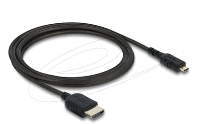 Premium Micro HDMI - HDMI kabel | Slimline | HDMI2.1 (8K 60Hz + HDR) | zwart | 2 meter