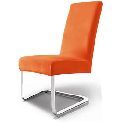 Verdikte Zilvervos Fluweel Stoelhoes Fluwelen Stof Elastisch Huis Hotel Eetkamerstoel Stofhoes Stoelhoes High-end Gevoel 38*38*4cm