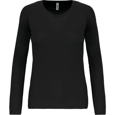 PROACT® Damessportshirt Lange Mouwen PA444 - Black - XS