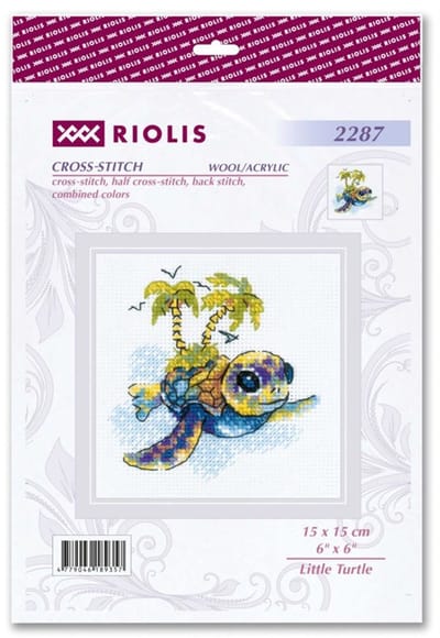 Borduurpakket 2287 Little Turtle - RIOLIS