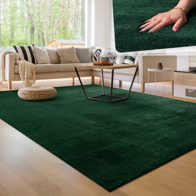 Paco Home Moderne woonkamer tapijt kortpolig wasbaar zacht uni effect bont antislip 240x340 cm