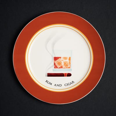 BLOGO Design Bone Collection HAPPY TABLE “CIGAR” China Porselein Bord 20 cm