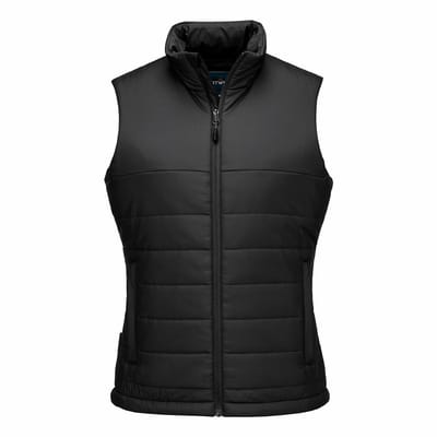 Portwest S607 Dames Baffle Gevoerde Werkvest Zwart Maat S