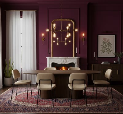 Eettafel van Mangohout Bruin – Organisch Vormgegeven Houten Eettafel met Unieke O-Poot – Duurzame Design Tafel voor Moderne & Rustieke Interieurs – 200x110x76 cm – Novihome