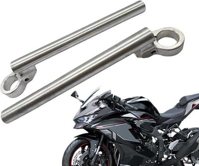 Crossmotor Stuur - Motorfiets Stuur Extender - Soepelere Ritten - Anti-Vibratie Mounts - 2799 x 8 x 5 cm - Zilver