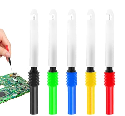 Testsondenaalden - Testpennen - Autocircuits Testen - Niet Destructief - 4 mm Interface - Rood/Zwart