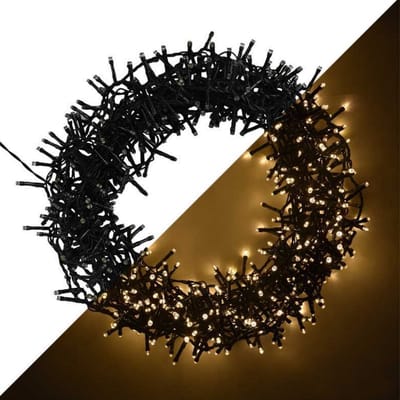 Cheqo® Kerstverlichting - Kerstboomverlichting - Kerstlampjes - 9 Meter - 120 LED Lampjes - Warm Wit - Binnen en Buiten - Tuin Decoratie