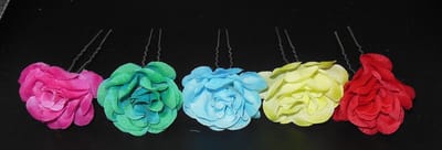 Haarpinnen fleurige kleuren 5 soorten