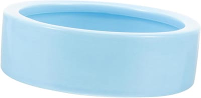 Kippen Voederbak - Pluimvee Voer - Voedsel Serveren - Keramisch Materiaal - 10 x 10 x 3 cm - Hemelsblauw