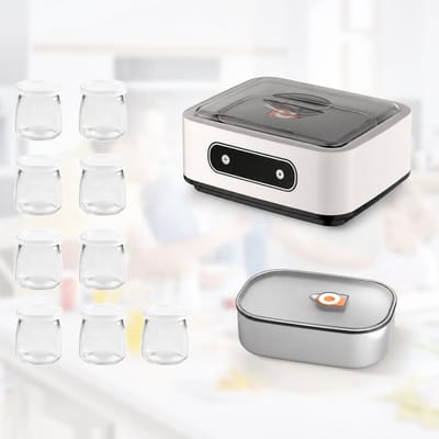 Sello! yoghurtmaker – probiotica – verbeterde darmgezondheid – nauwkeurige temperatuurregeling – timerfunctie – led-display – wit