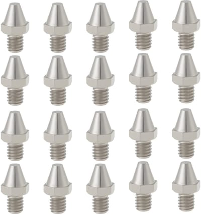 Solidchoice- Cleat Pins 20 Stuks - RVS Antislip - Vervangende Schoenplaatpennen - Voor Voetsteunen/Pedalen - Duurzaam en Corrosiebestendig - Verhoogde Tractie