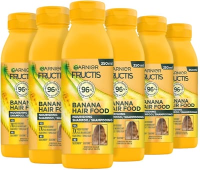 Garnier Fructis Hair Food Banana Voedende Shampoo Voordeelverpakking - Droog Haar - 6 x 350ml