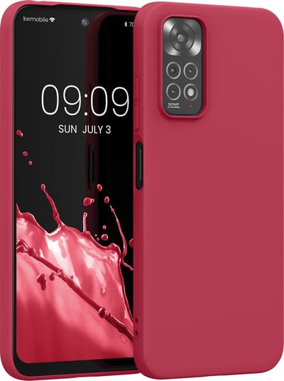 kwmobile telefoonhoesje geschikt voor Xiaomi Redmi Note 11 / Note 11S - Hoesje voor smartphone - Back cover in kersrood