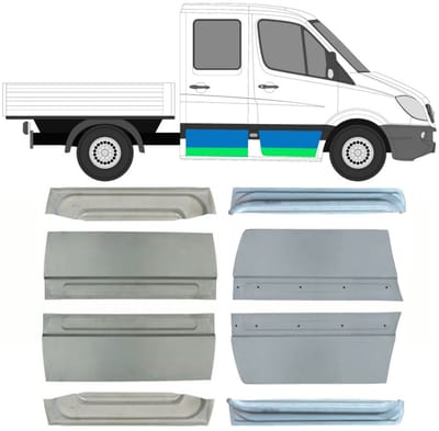Deur reparatiepaneel voor Volkswagen Crafter 2005-2017 / Set