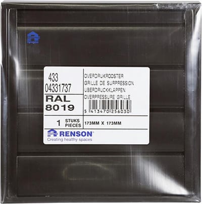 Renson Dampkaprooster 173x173mm bruin