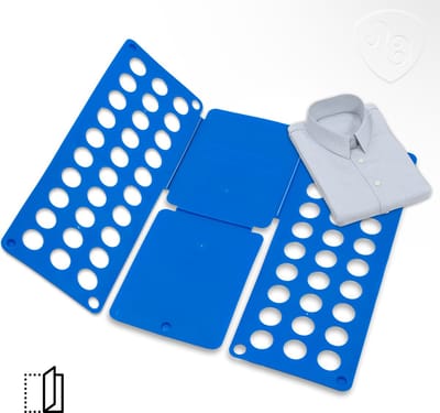 Muntel® Kleding Vouwplank - Kledingvouwer - Opvouwplank - Vouwhulp - Blauw