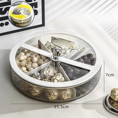 Plastic Licht Luxe Afgesloten Noten Snacks Geplaatst In De Nieuwjaars Gedroogd Fruit Opbergdoos Woonkamer Salontafel High-end Fruitschaal Doos