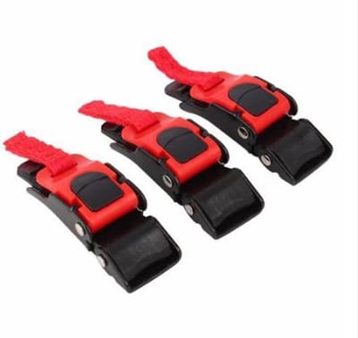 Snelsluiting helm clip - helmsluiting voor motor, brommer, scooter - 3 stuks