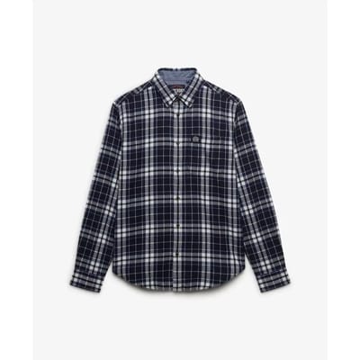Superdry - Katoenen Lumberjack Overhemd met Lange Mouwen - Heren - Lange mouwen shirts