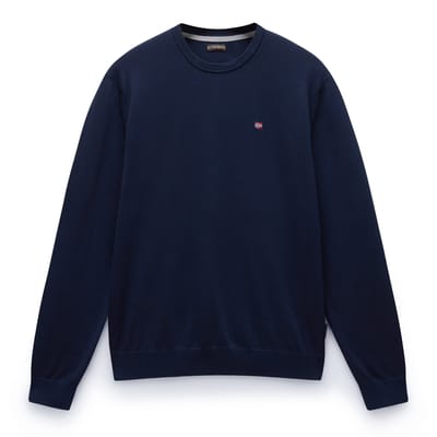Navy Jumper Crew Neck Jumper - Blue Sweaters