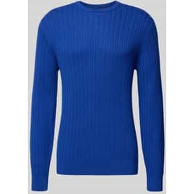 Gebreide pullover met ribboorden